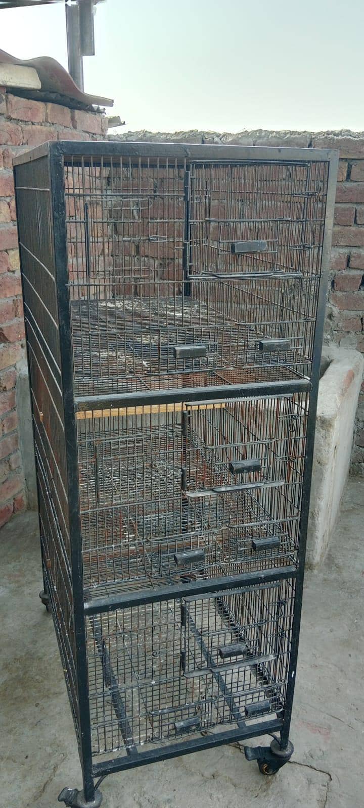 cage height 15" depth 2.5' wirth 1.5' 2