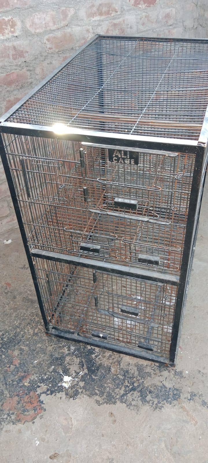 cage height 15" depth 2.5' wirth 1.5' 6