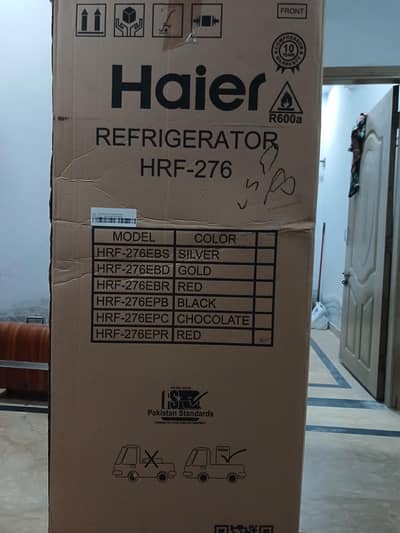 HAIER REFRIGERATOR 11 CUBIC FEET model HRF-276