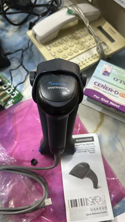 Datalogic QuickScan Lite QW2100 1D Barcode Scanner with Stand