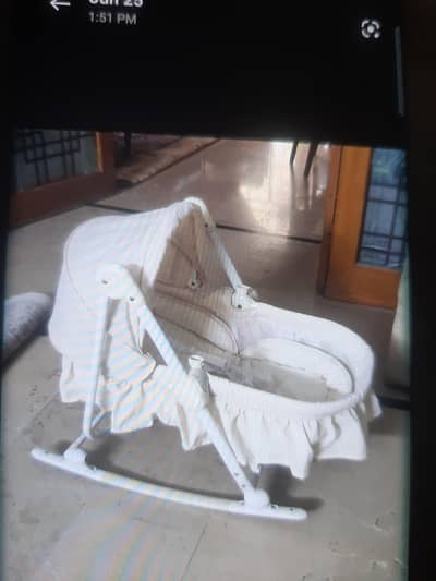 imported swinging baby cot