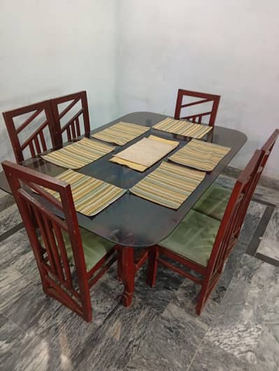 6 Chairs And 1 Dining Table