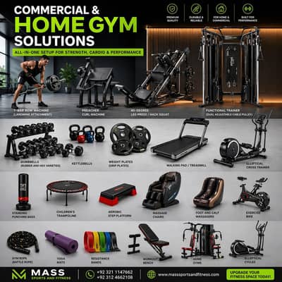 Home Gym/ Multi gym / Gym equipment/ Dumbbell /Walking pad /Trampoline