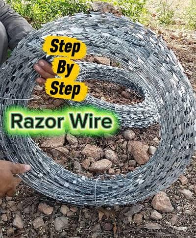 Home Security Concertina Barbed Razor Wire Chainlink Electric Fence