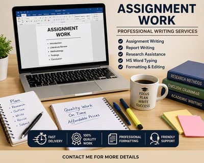 Professional Assignment Writing & MS Word Typing Services