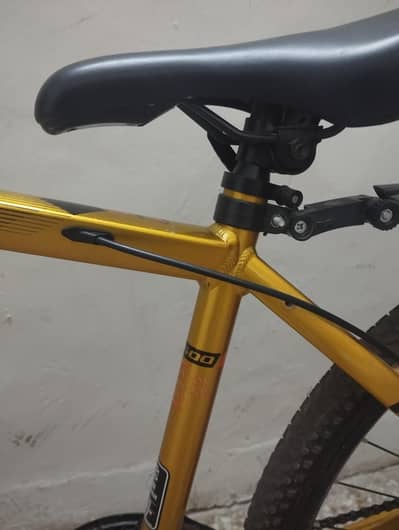 just like brand new bicycle  aluminium frame