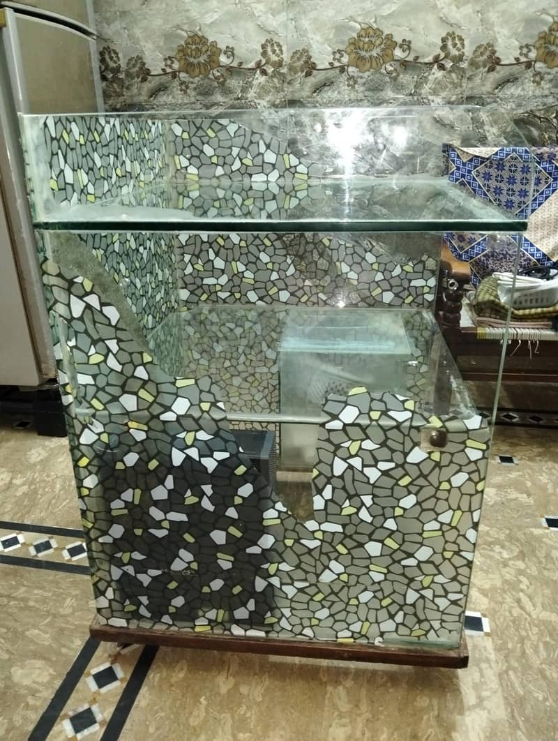 glass computer trolley, computer table 2