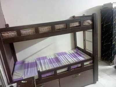 bunk bed pure wood solid