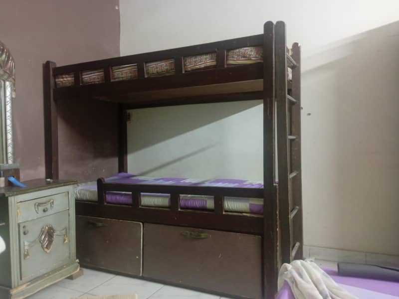 bunk bed pure wood solid 1