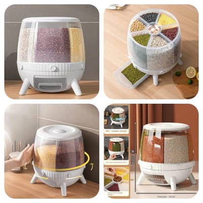 *Petal Cap Rotating Cereal Dispenser*