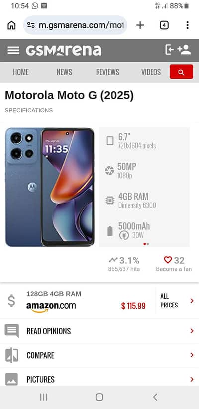 Moto G 5G 2025 Dual sim approved 4/128 just glass crack baqi all ok