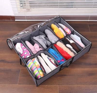 6 & 12 Pocket Dust Proof Shoes Storage Bag