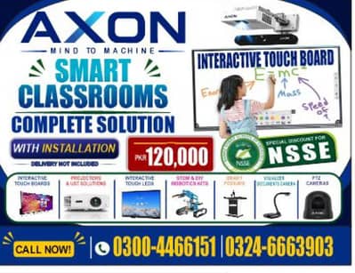 Axon Interactive touch smart board complete solution