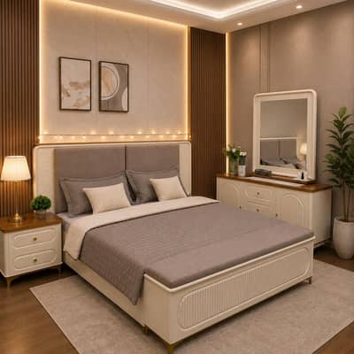 bed/ double bed / wooden bed /king size bed/ poshish bed