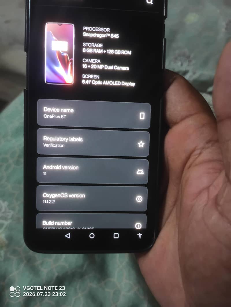 One Plus 6T 6
