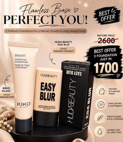 best 2 foundation light weight full Coverage in just 1700rs