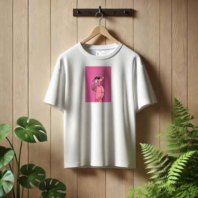 Pink Panther Drop Shoulder T-shirt.