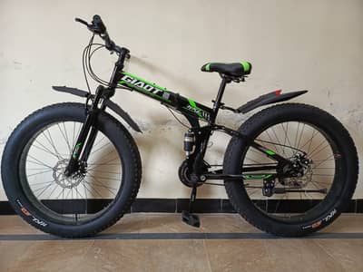 26” Fat Tyre Folding Bicycle | Shimano 10 Speed | Dual Disk Brakes