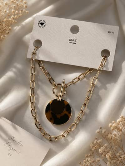 Original M&S (Marks & Spencer) Gold Tone Chain Necklace - Brand