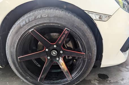 17 inch rims with tyres, civic