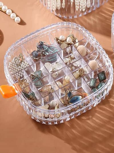 Jewelry Organizer – Transparent 3-Layers (Acrylic Material)