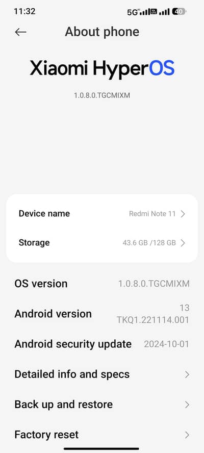 Redme note 11
