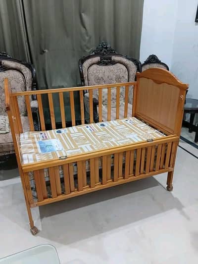wooden cot