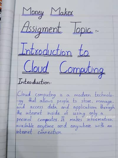 Assignment work