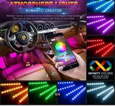 Multicolour Bluetooth Control Atmosphere lights ( Deliver Available )