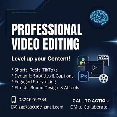 Professional Video Editor for YouTube, Reels & Gaming