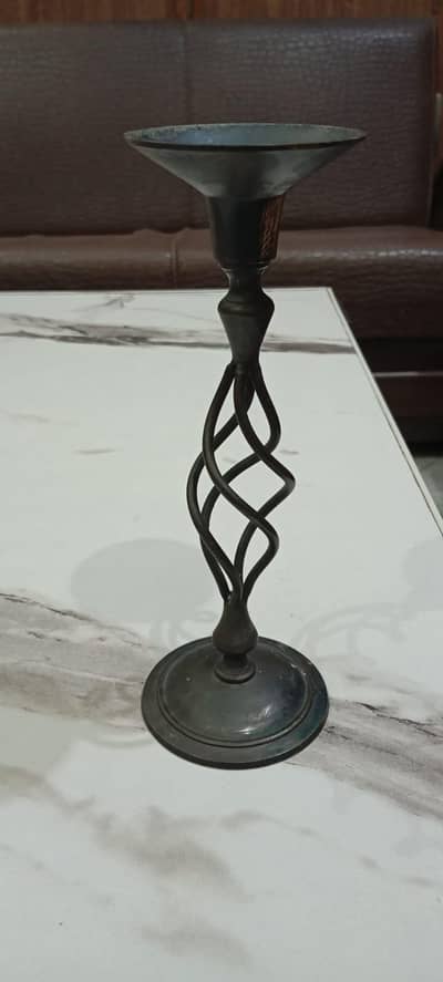 antique flower iron vase