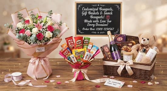 customize gift basket bouquet