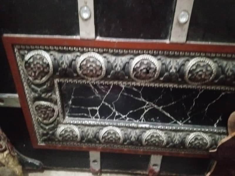 bed with dressing and side table 2
