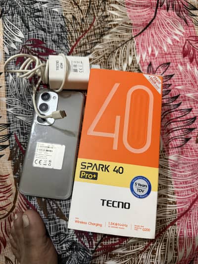 Tecno spark 40 pro plus 16/256 full box