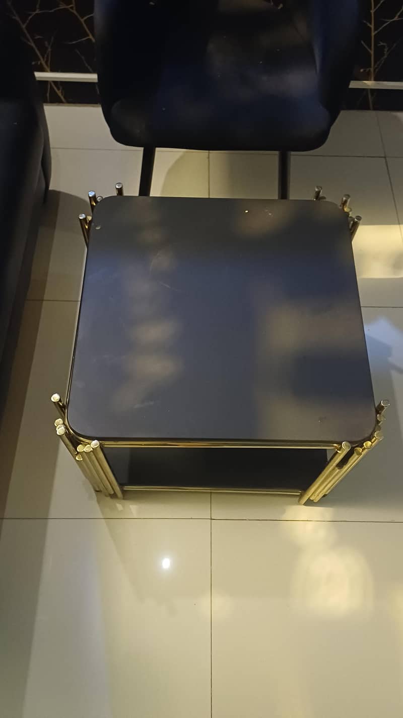 SOLID METAL GOLD CHROME OFFICE TABLE 0