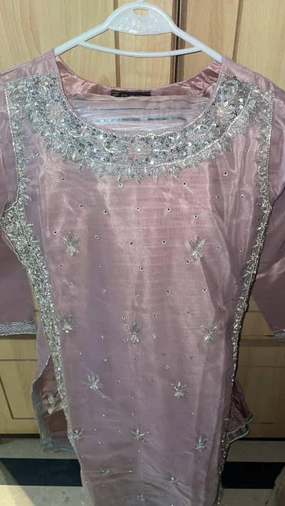 three piece embroidery dress