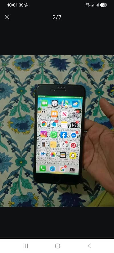 iphone 7plus black color PTA APRROVED 128gb