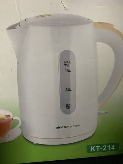National Premium Electric Kettle 1.7L (KT-214) - Brand New Condition