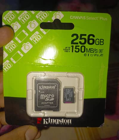 Kingston Canvas Select Plus 256GB microSD Memory Card (Box Pack)