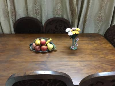  Solid Wooden 6-Seater Dining Table
