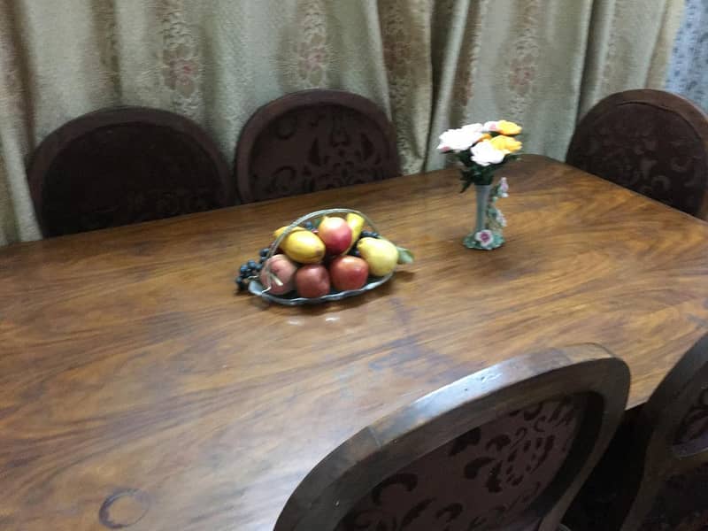  Solid Wooden 6-Seater Dining Table 5