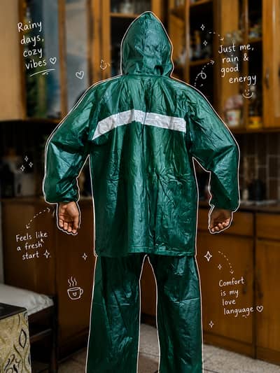 Rain Suit for Men Season Waterproof Parachute Fabric Complete Protect
