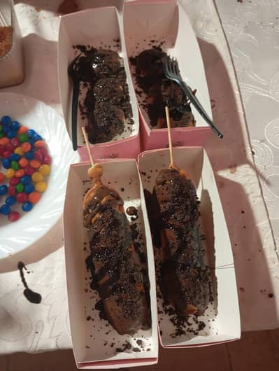 live roll ice cream and live waffle and pancake