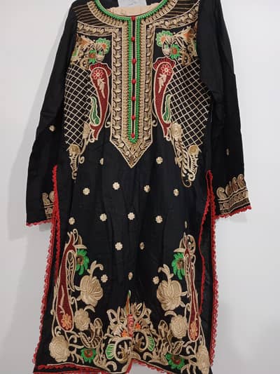 festive 2 Piece Suit with Embroidered Trouser
