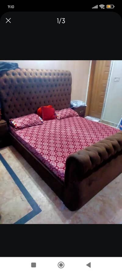 velvet poshish bed