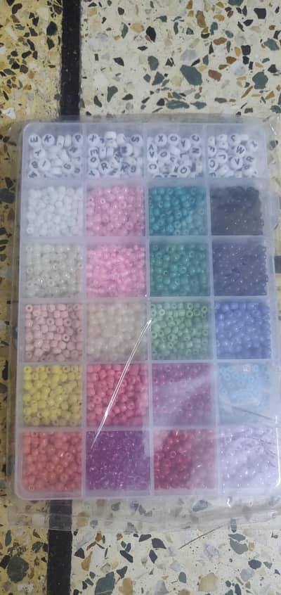 DIY Jewelry Making Beads Kit with Storage Box