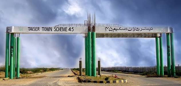 Used Commercial Plot Shahrah-e-Taiser 120 Sq. Yd. 150ft Road Sector 79/2 Taiser Town Phase 1 Near By Garden City Gulshan-e-Maymar Scheme 45 Karachi