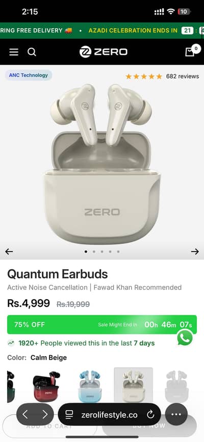 Zero earbuds quantum