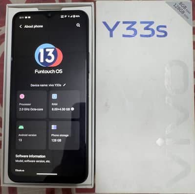 Vivo Y33s 8/128