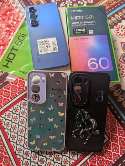 INFINIX HOT 60i 6+4/128 gb 6 month warranty with complete accessories